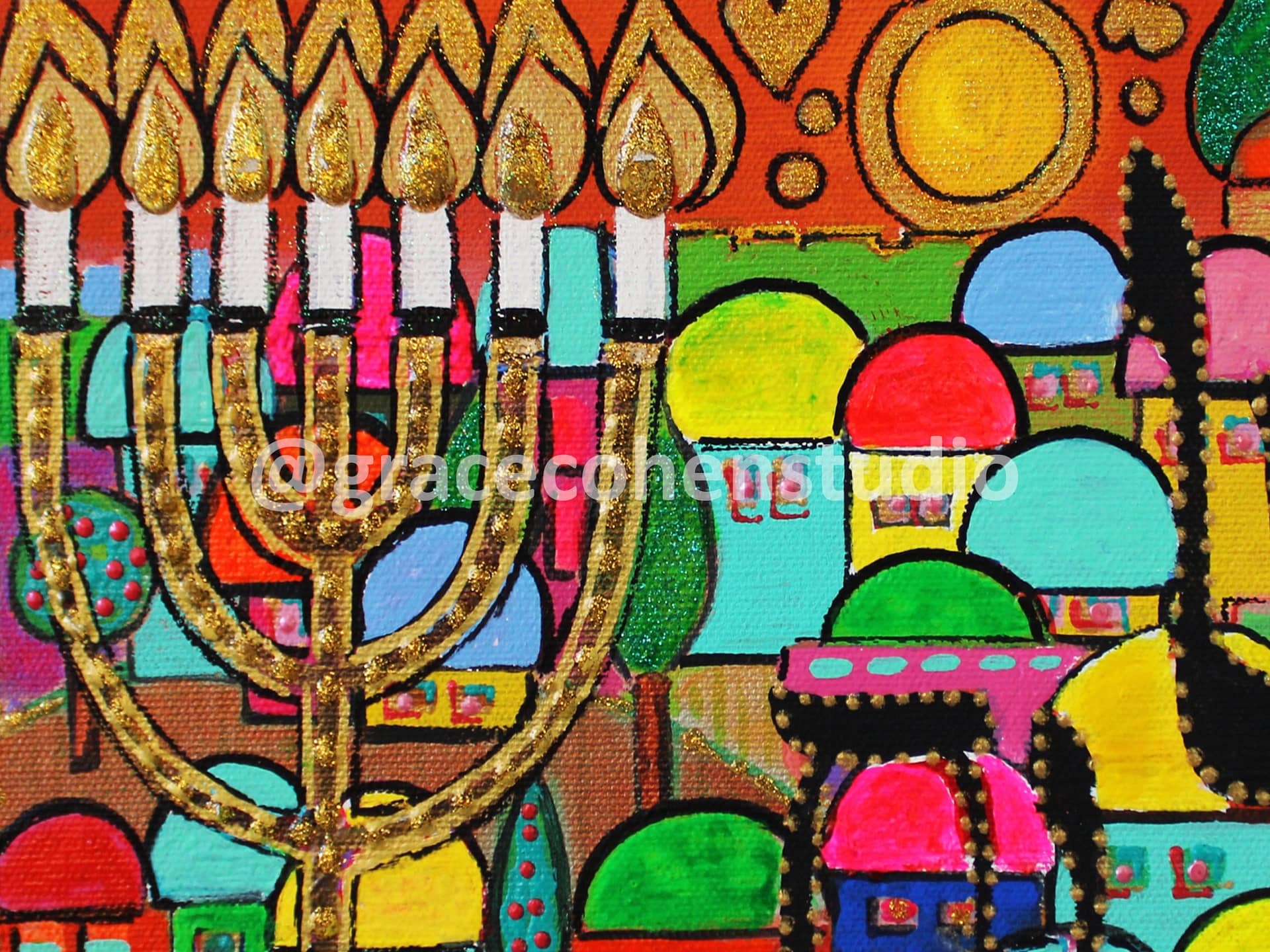 Jerusalem Journeys || Judaica Art Painting || Original Jewish Painting ...